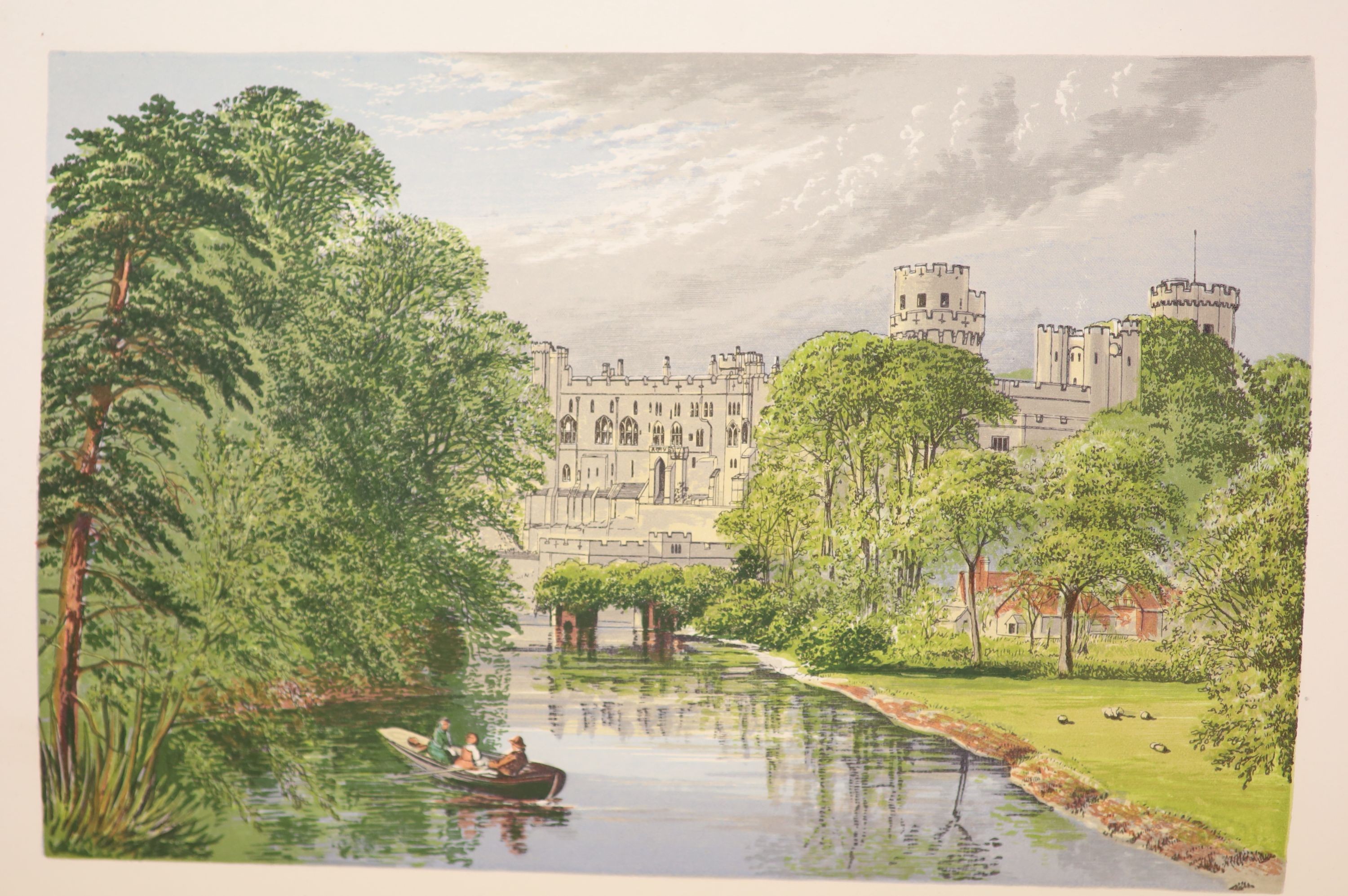 Morris, Rev. F.O [editor] - A Series of Picturesque Views of Seats of the Noblemen and Gentlemen of Great Britain and Ireland…Complete with 234 coloured plates (each with a guard) and 6, coloured, title page vignettes. L